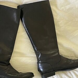 Frye tall boots black leather